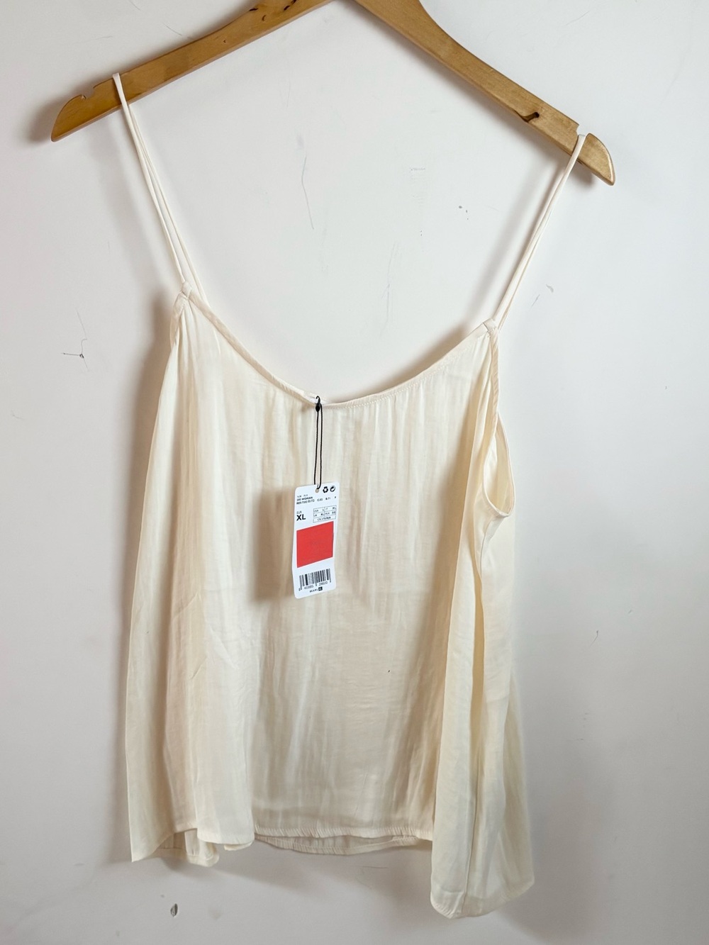 NWT Mango Cream Satin Camisole